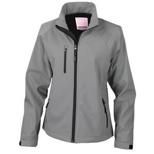Result Womens/Ladies Soft Shell Jacket / Silver
